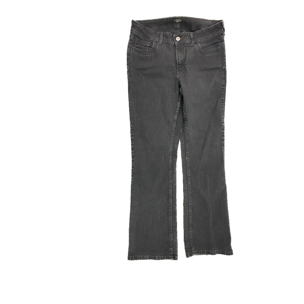 Riders by Lee Bootcut Jeans Womens 16 Black Denim High Rise Stretch